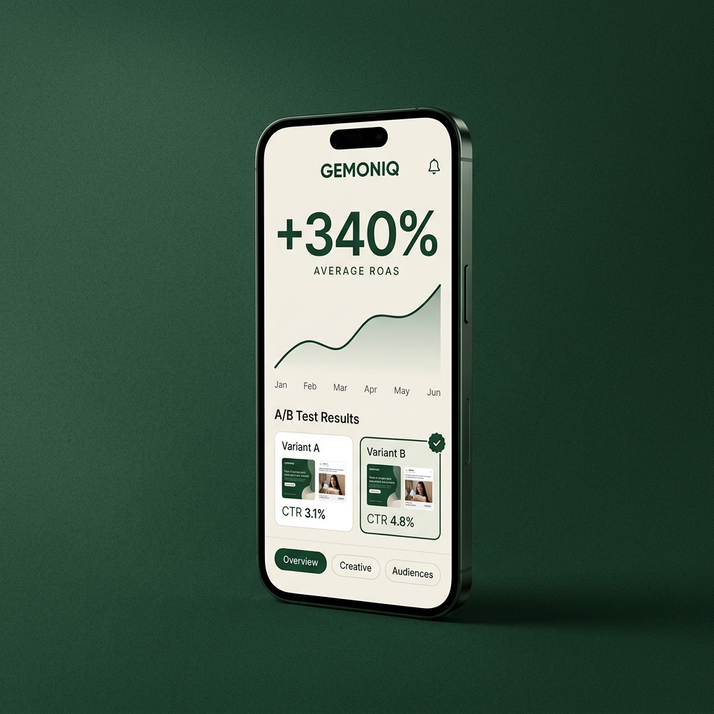 GEMONIQ performance dashboard